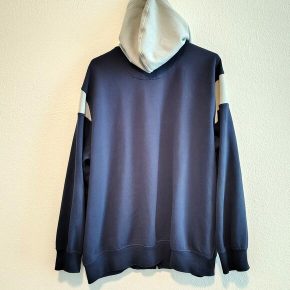 Dallas Cowboys Men 2XL Blue Gray Stripe Zip Front Hoodie Jacket NFL Game Day - Picture 8 of 8